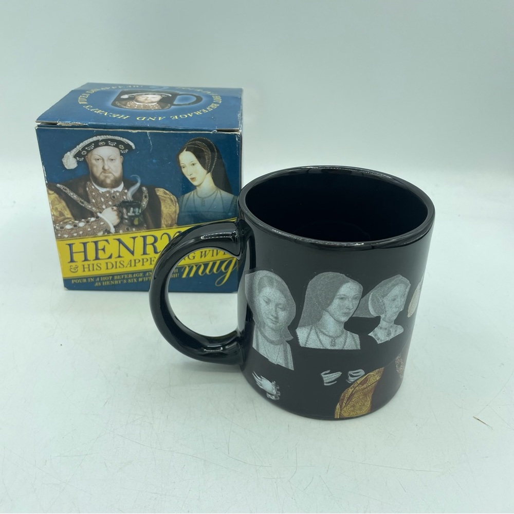 Henry the VIII and his Disappearing Wives Hot Beverage Coffee/Tea Mug NEW Gift - Picture 2 of 12
